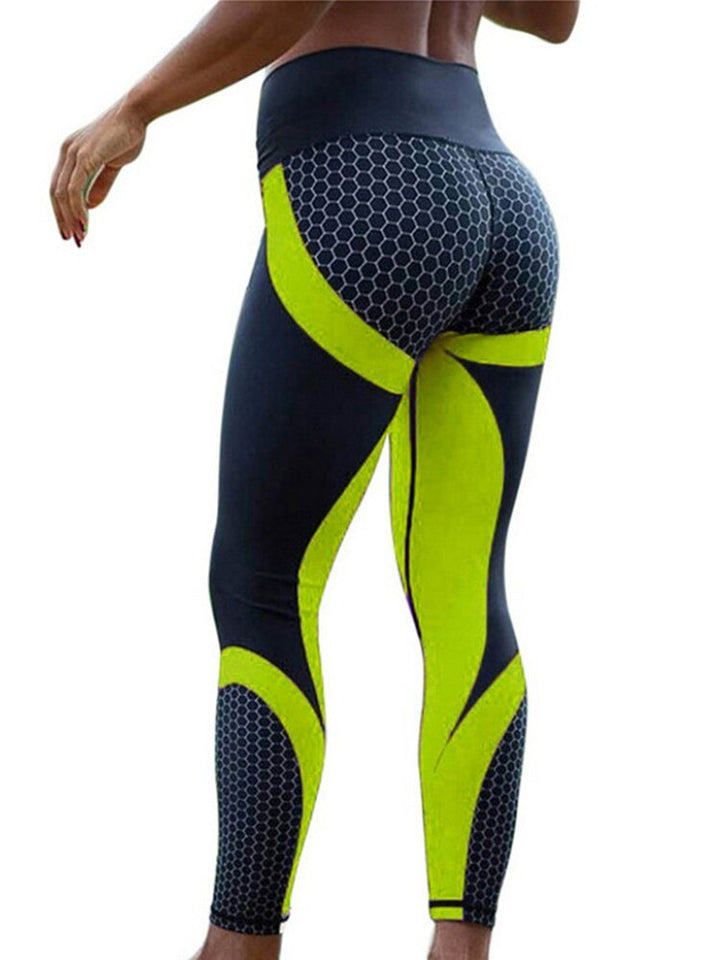 Levoire | Leggings Sport Ajustés Femme Jaune Vert