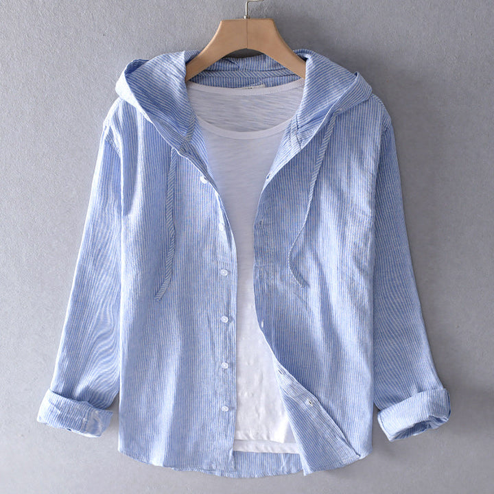 Levoire | Blouse En Lin Pour Femmes Blouse D'Été Respirante Pour Tenues Élégantes Bleu clair