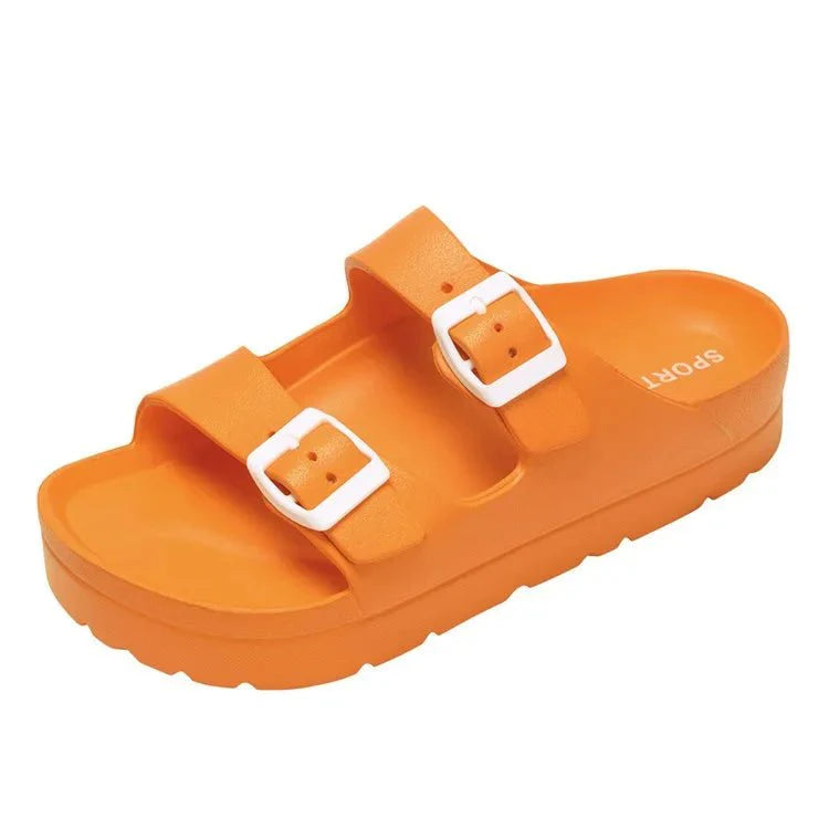 Levoire | Sandales Confortables Semelle Épaisse Orange