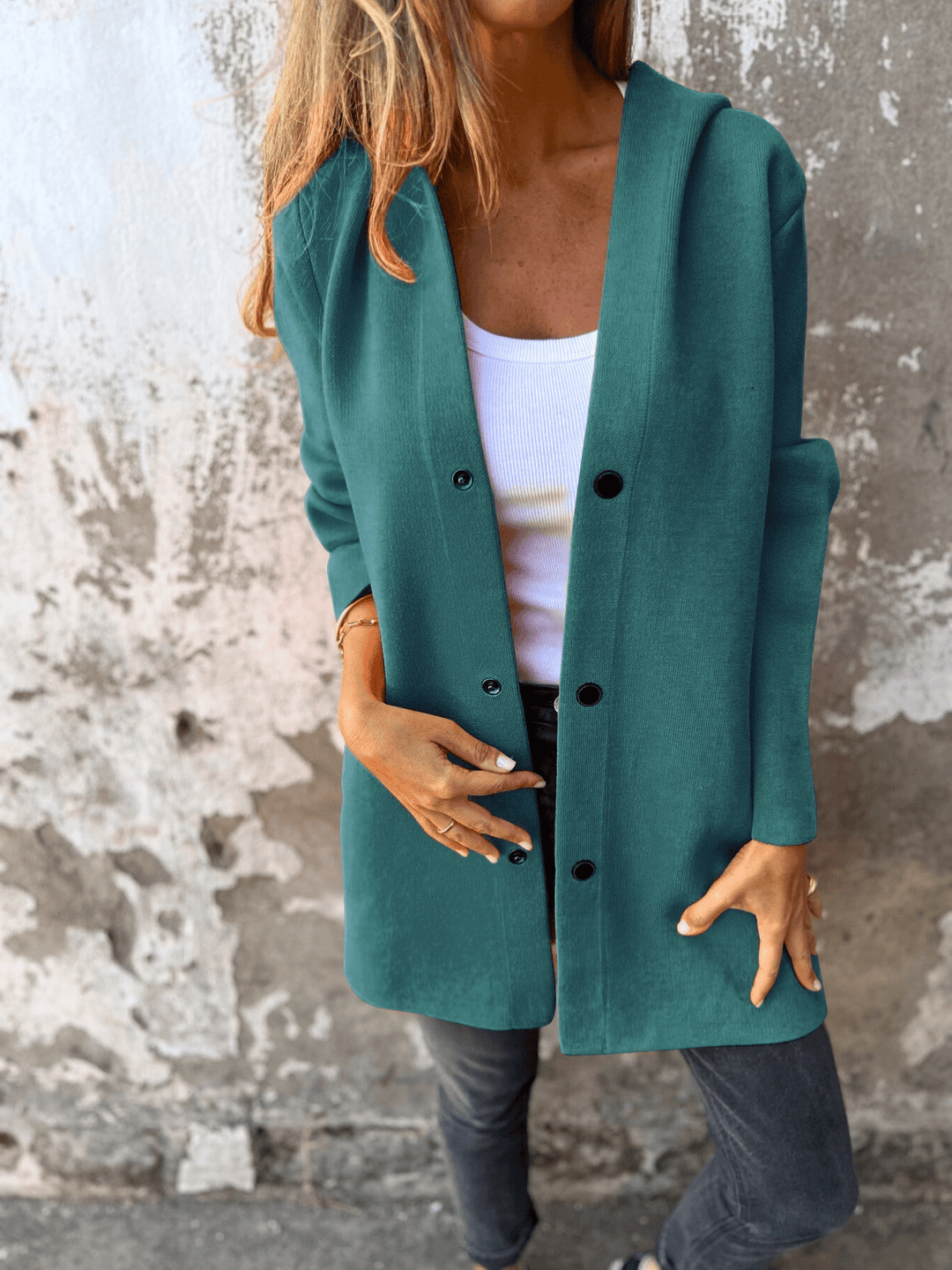 Levoire | Veste Cuir Femme Imperméable Élégante Vert