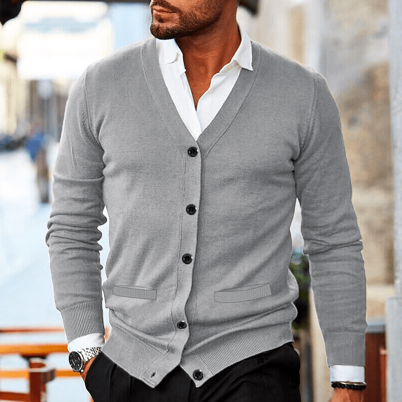 Levoire | Veste en tricot décontractée pour hommes, gilet confortable et design classique