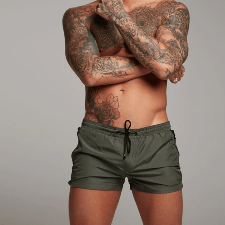 Levoire | Maillot Bain Homme Stylé vert olive