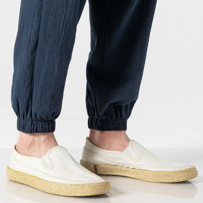 Levoire | Pantalon Pour Homme Léger En Coton Et Lin Doux, Respirant Et Élégant