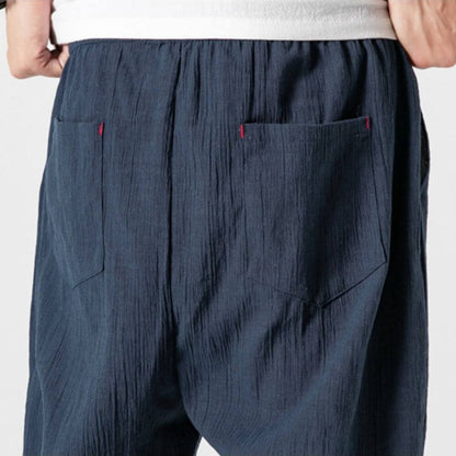 Levoire | Pantalon Pour Homme Léger En Coton Et Lin Doux, Respirant Et Élégant