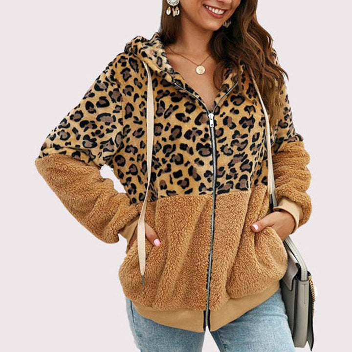 Levoire | Veste En Tricot Pour Femmes En Polaire Douce Tendance Marron clair