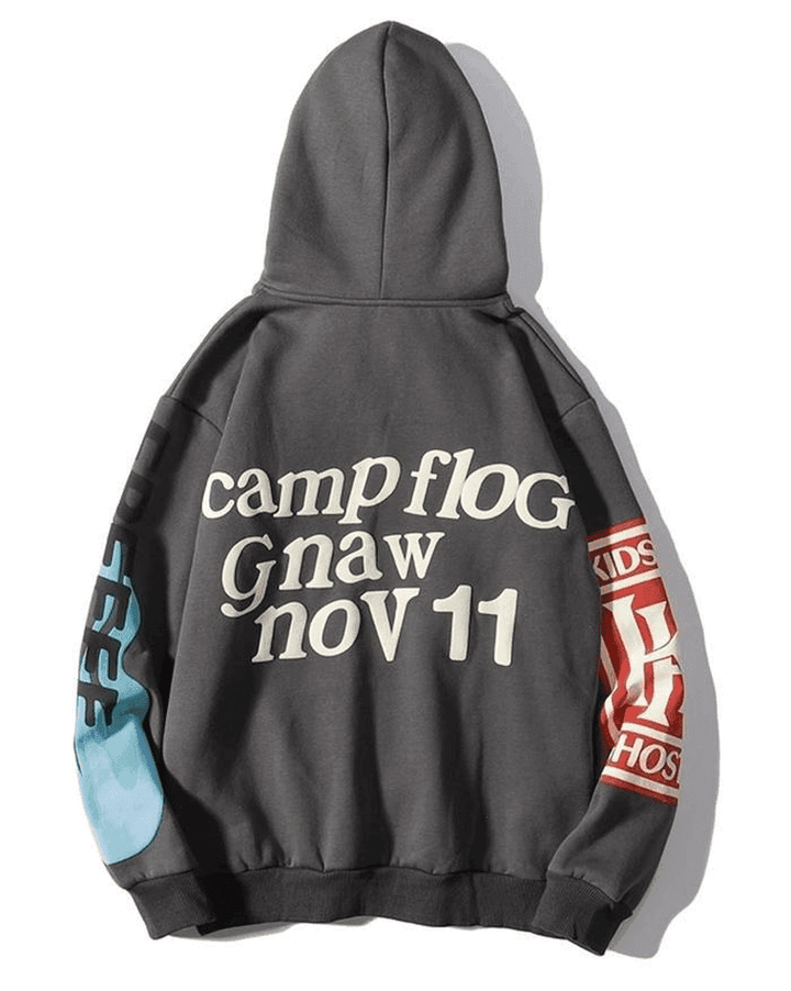 Levoire | Sweat À Capuche À Manches Longues Imprimé Lettres