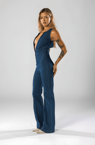 Levoire | Combinaison en denim pour femmes Design moderne