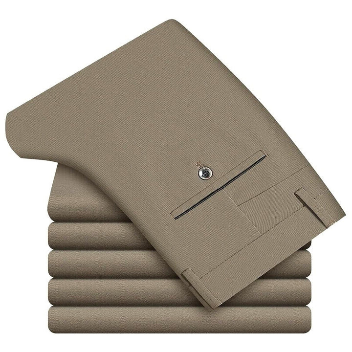 Levoire | Pantalon homme en coton Pantalon homme Pantalon stretch Confortable & Classique Olive Vert