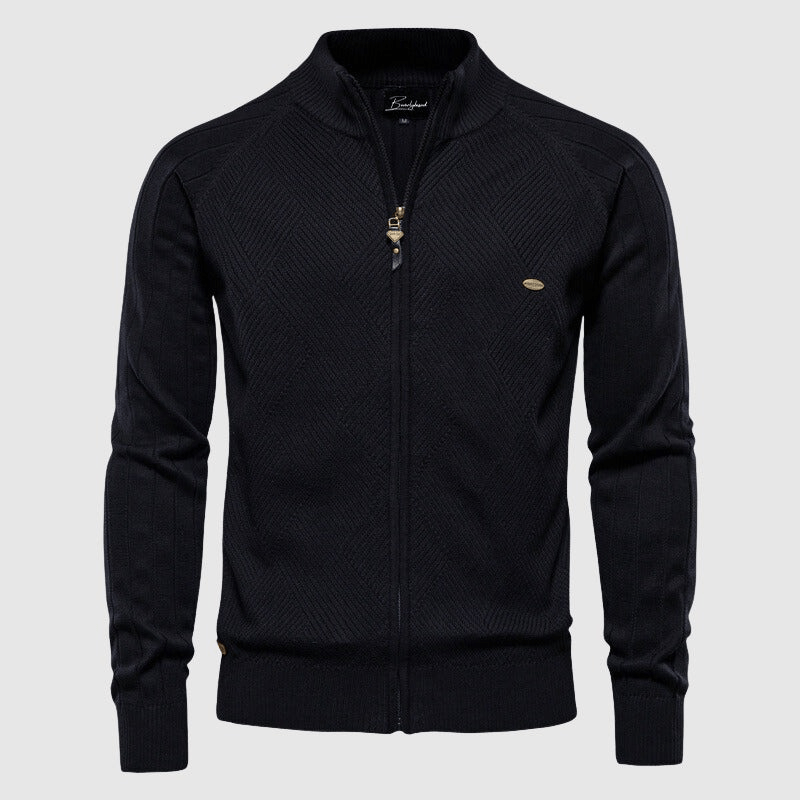 Levoire | Débardeur Premium Zippé Homme Noir