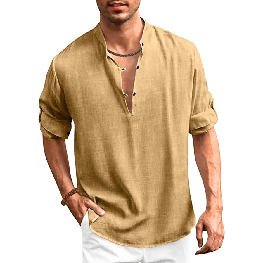 Levoire | Chemise Élégante Tendance Homme Khaki