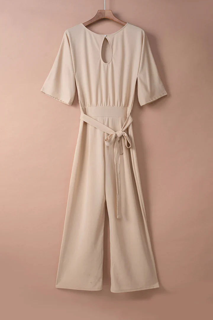 Levoire | Jumpsuit Élégant Couleur Abricot Pour Femmes