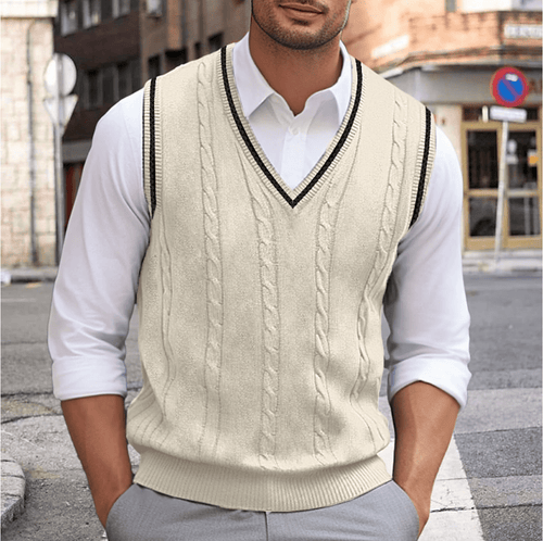 Levoire | Pull Sans Manches Col V Homme