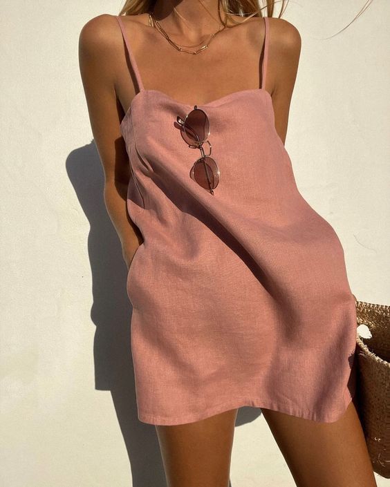 Levoire | Robe Dégradée Élégante Rose pâle