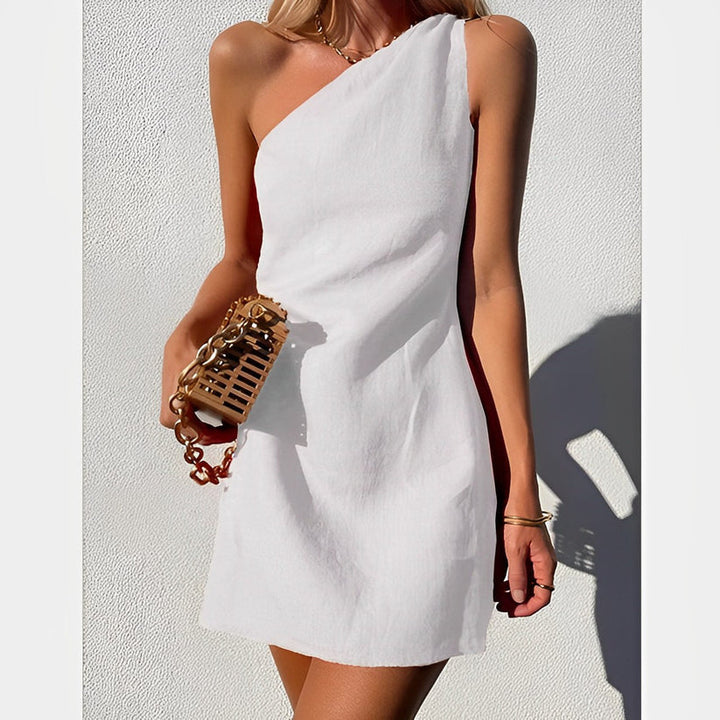 Levoire | Robe Maxi À Une Épaule Blanc (Épuisé)!