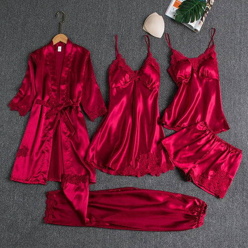 Levoire | Ensemble De Nuit De Luxe 5 Pièces Pour Femmes