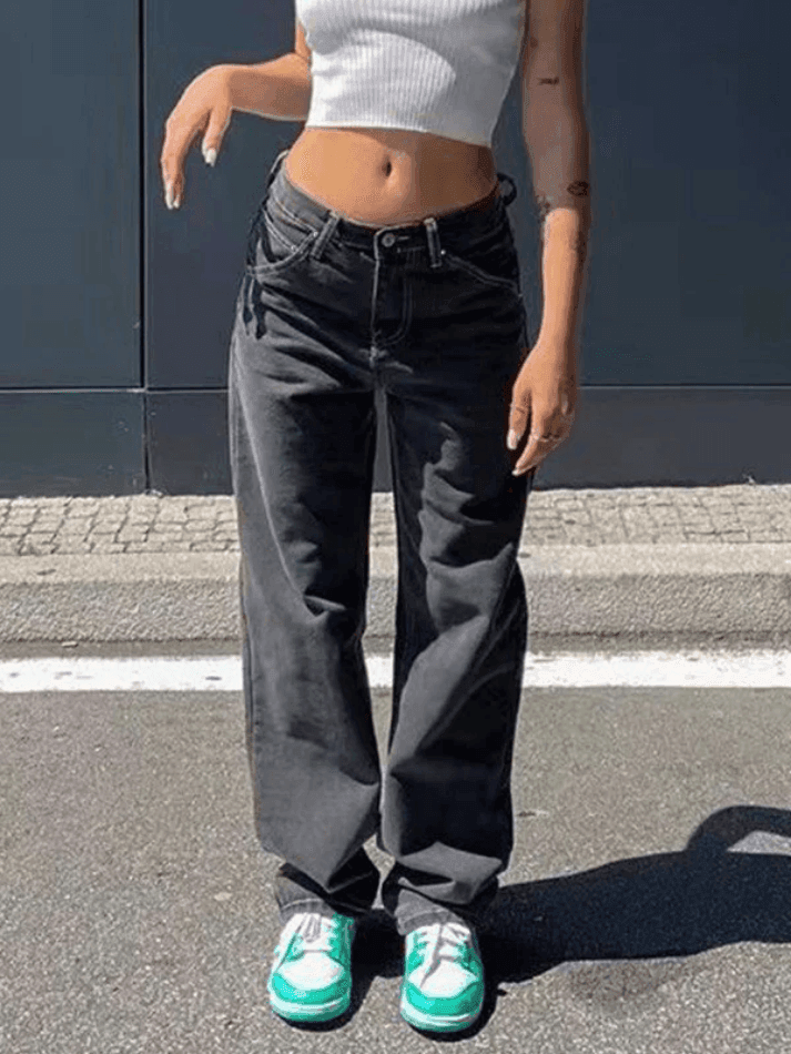 Levoire | Helle Waschung Jean Boyfriend Noir