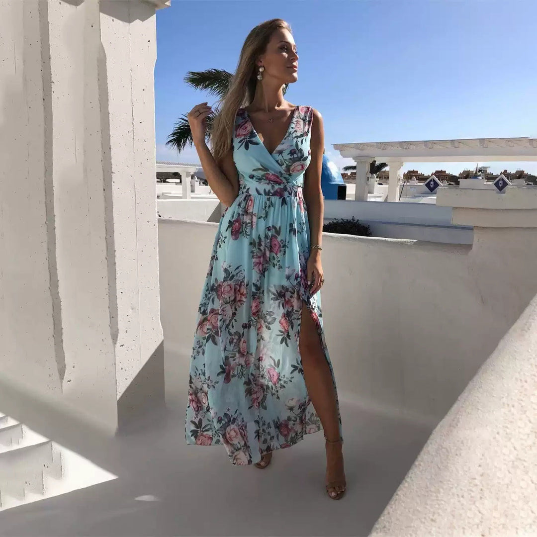 Levoire | Robe Maxi D'Été Avec Imprimé