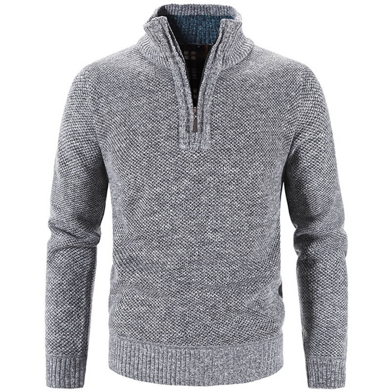 Levoire | Pull En Polaire Doux Pour Hommes Gris clair