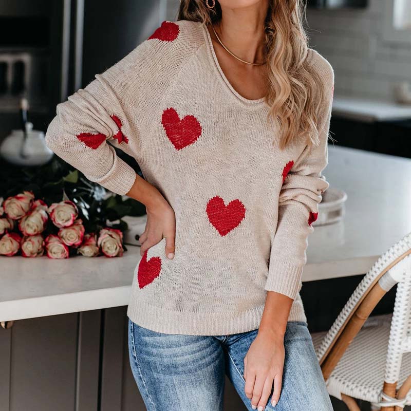 Levoire | En Tricot À Motif Cœur Blanc 1