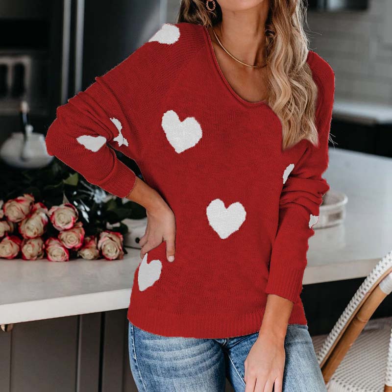 Levoire | En Tricot À Motif Cœur