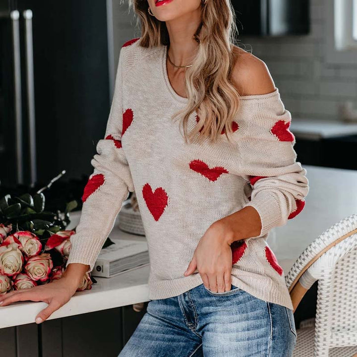 Levoire | En Tricot À Motif Cœur