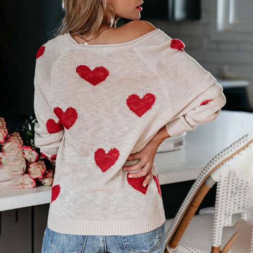 Levoire | En Tricot À Motif Cœur