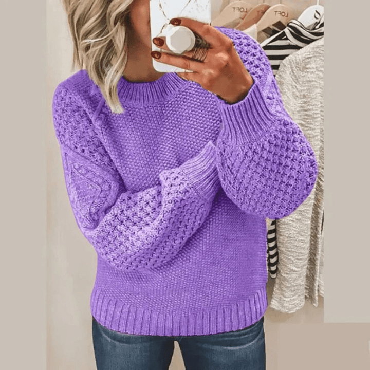 Levoire | Pulls pour femmes tendance et classiques avec douceur luxueuse, élégant et stylé Violet