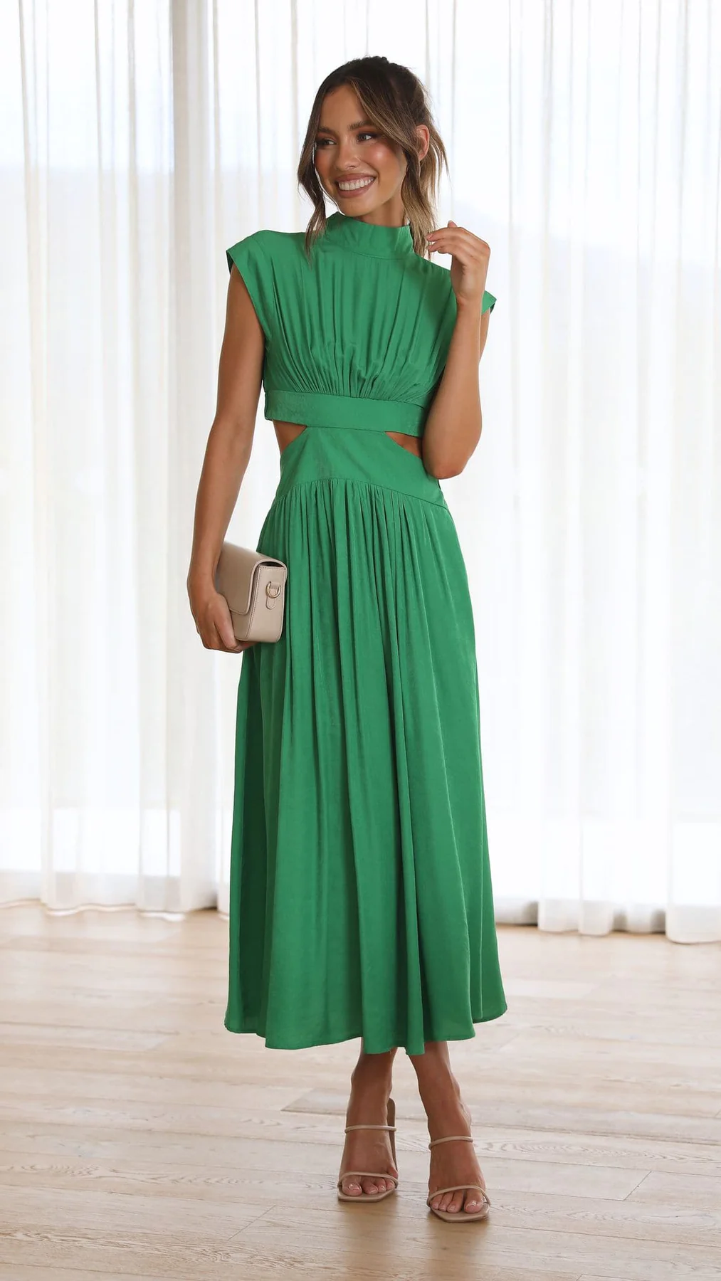 Levoire | Robe Femme Féminine Aérienne, Élégante Et Parfaite Pour Chaque Occasion Vert