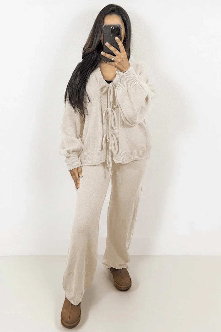 Levoire | Gilet Noué Confortable Femme Beige