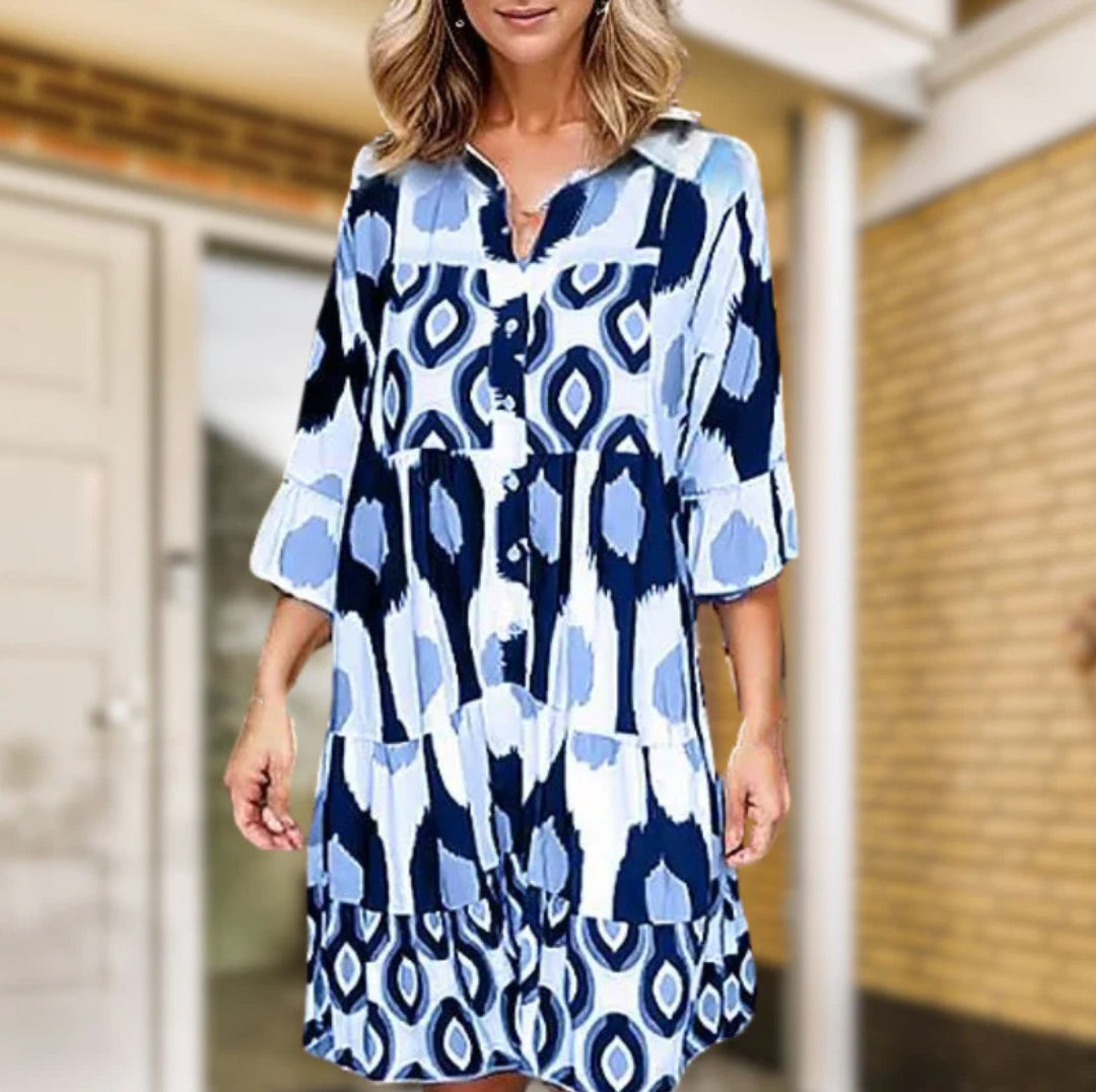Levoire | Robe Décontractée Chic Pour Femmes Bleu