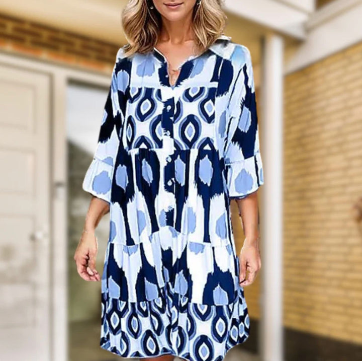 Levoire | Robe Décontractée Chic Pour Femmes Bleu