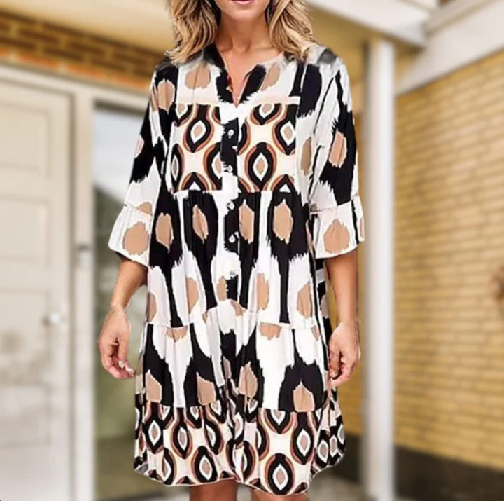 Levoire | Magnifique Robe Imprimée Braun