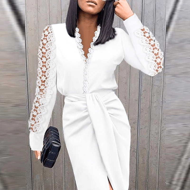 Levoire | Robes pour femmes Robe de soirée Robe de cocktail luxueuse pour femmes Élégante Blanc