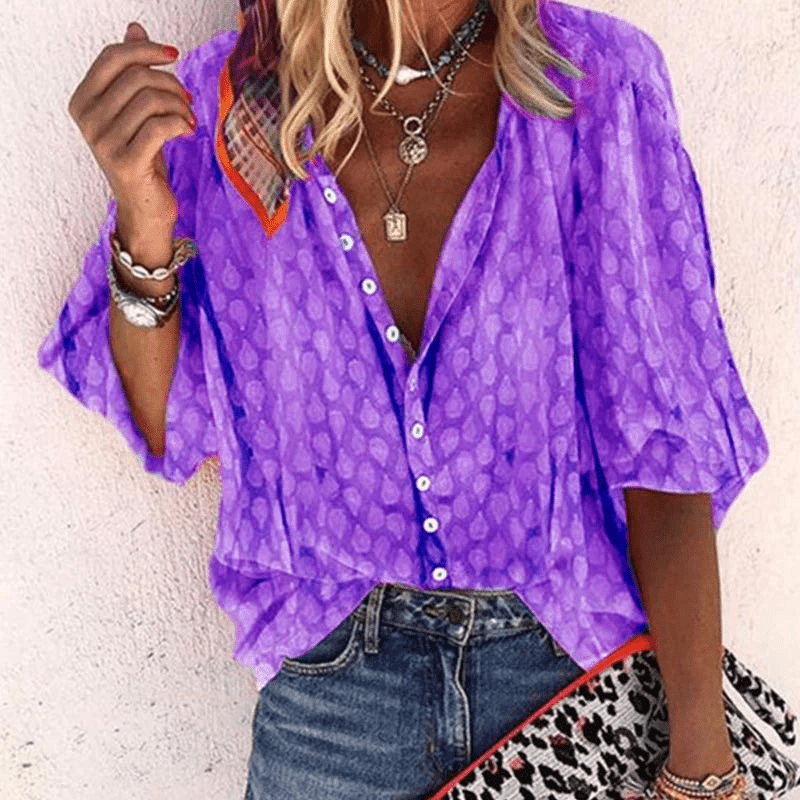 Levoire | Élégante blouse pour femmes Apparence chic et confort pour le printemps/été Lilas