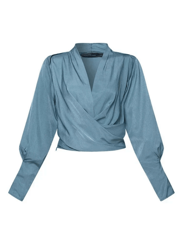 Levoire | Blouse femme à col en V avec manches bouffantes design élégant et décontracté