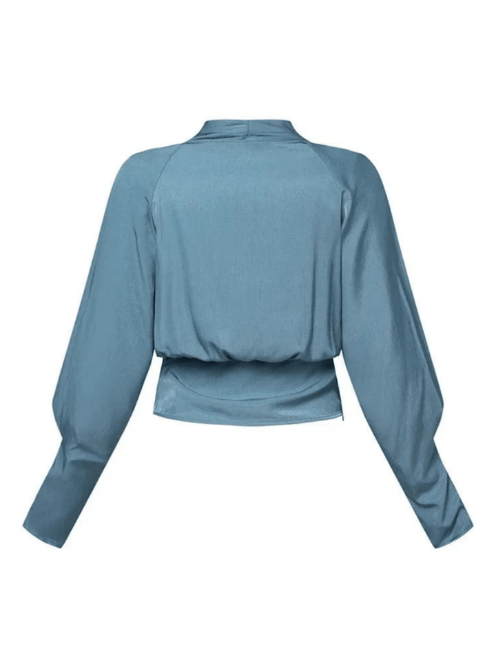 Levoire | Blouse femme à col en V avec manches bouffantes design élégant et décontracté