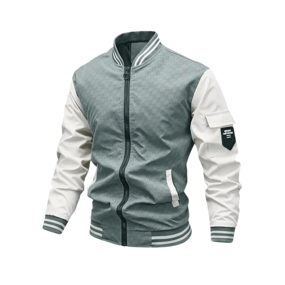 Levoire | Veste hommes classique bomber pour hommes confortable et durable Vert