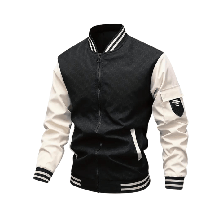 Levoire | Veste hommes classique bomber pour hommes confortable et durable Noir