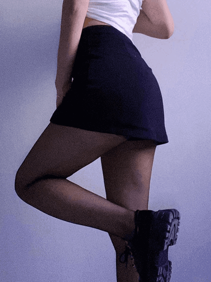 Levoire | Doublure Détail Fente Mini-Jupe