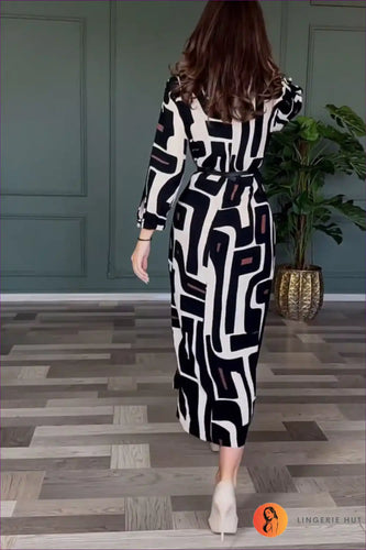 Levoire | Robe Maxime Abstraction Élégante - Style Charmant