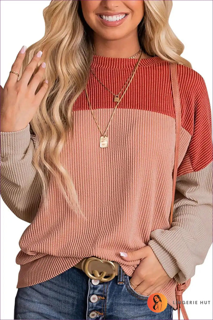 Levoire | Blush Ombre Rippivetokku - Confortable élégance pour chaque saison Rot