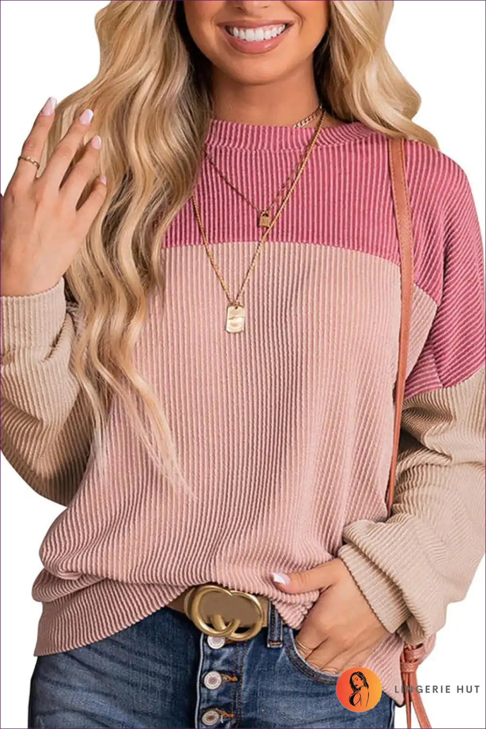 Levoire | Blush Ombre Rippivetokku - Confortable élégance pour chaque saison Rosa