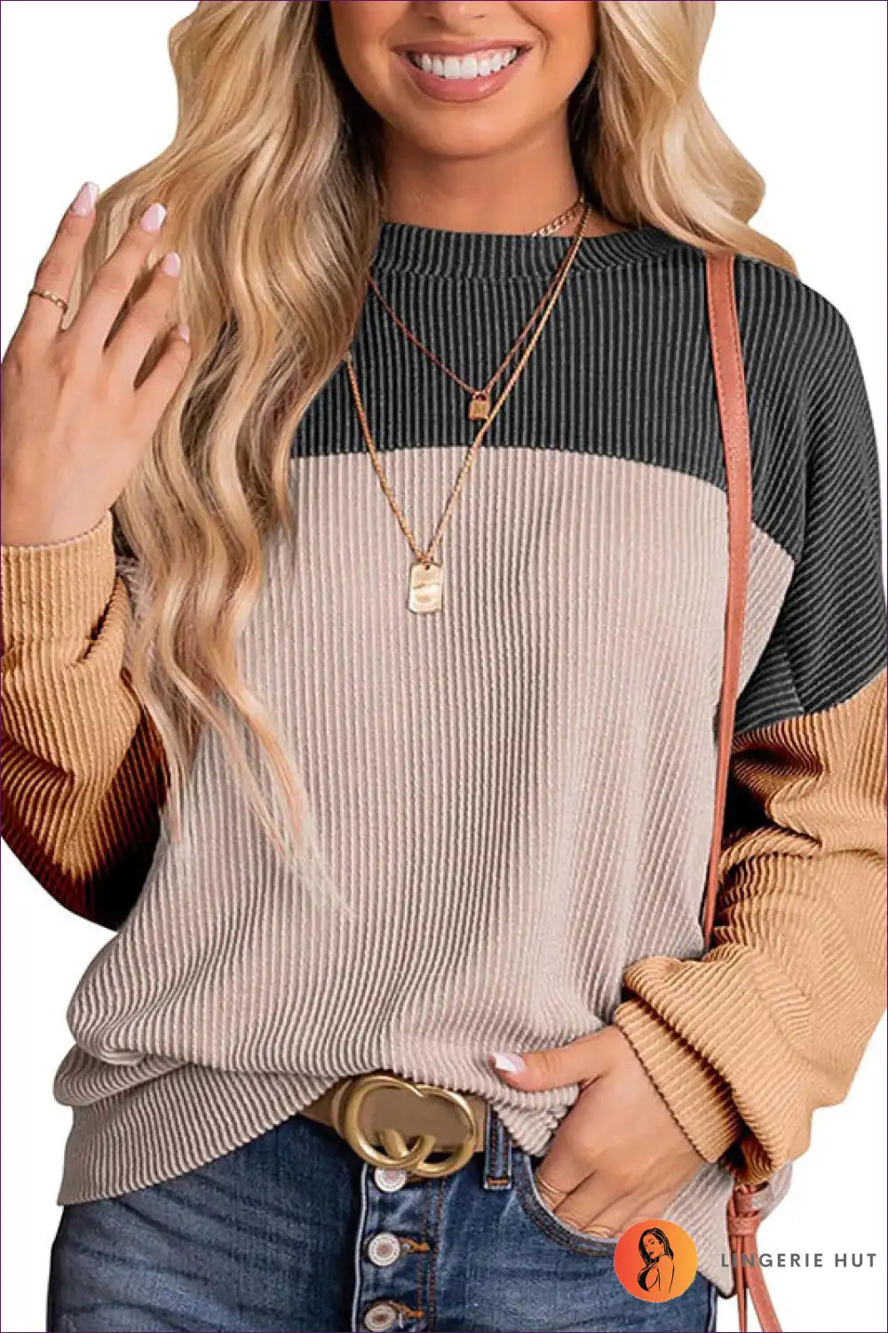Levoire | Blush Ombre Rippivetokku - Confortable élégance pour chaque saison Noir