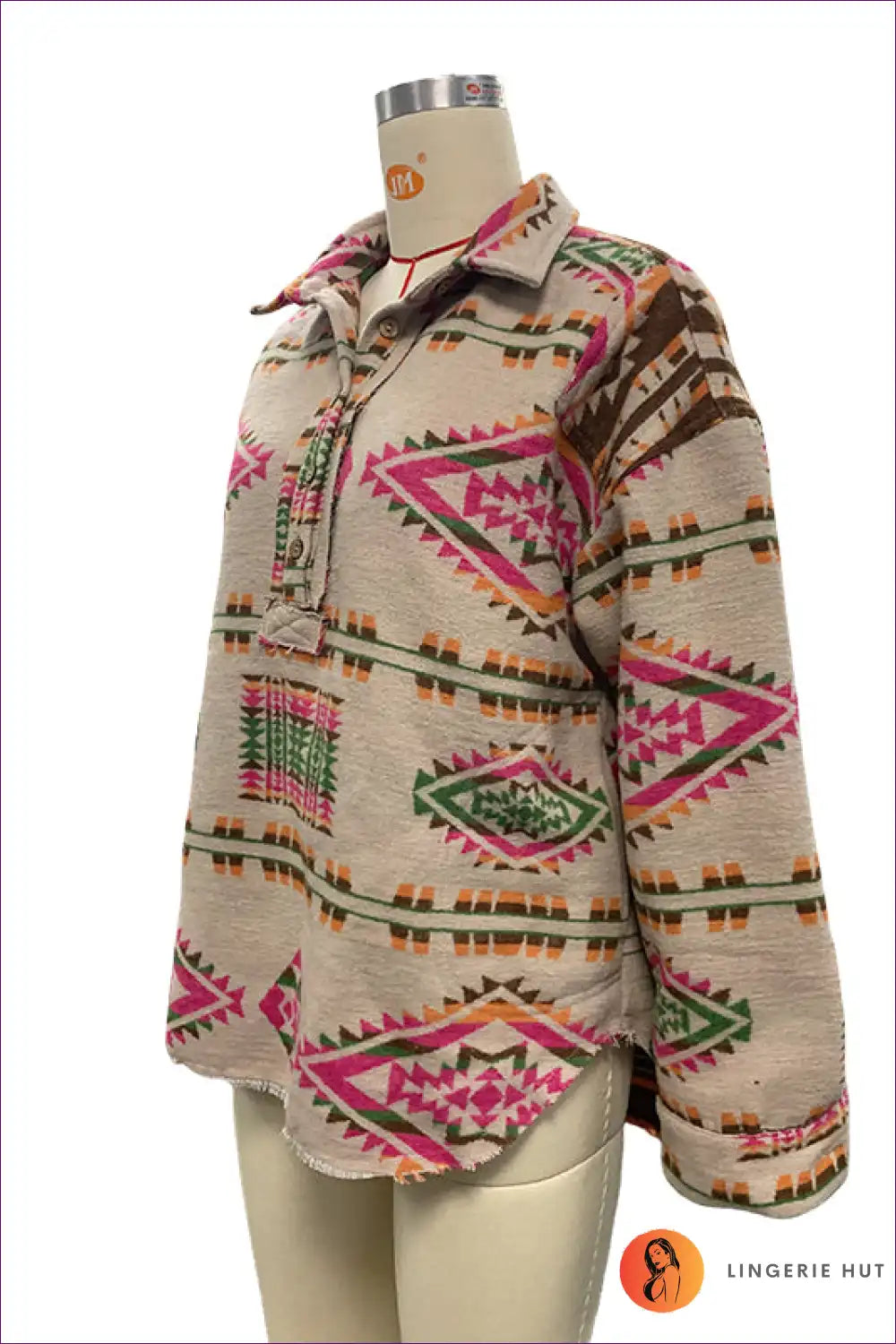 Levoire | Pull-over à imprimé aztèque boho – Décontracté & Vivant
