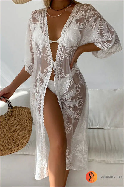 Levoire | Boho Ranta Déesse Couverture - Votre exigence estivale absolue Une taille Blanc