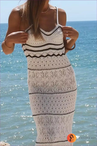 Levoire | Robe Midi Chevron Bohème - Style d'été sans effort