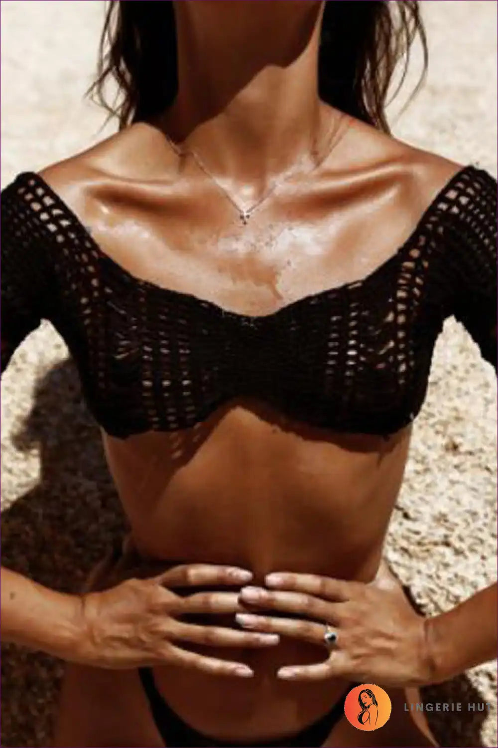 Levoire | Boho Cropped Top Virkkaus - Voulez-vous un esprit libre