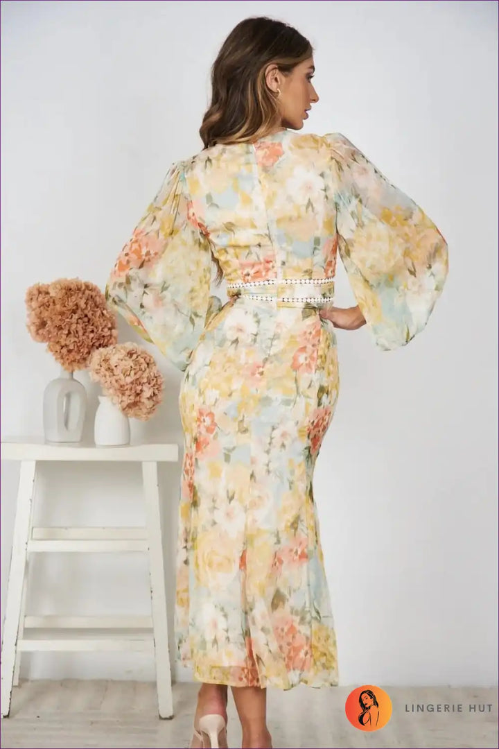 Levoire | Robe Maxi Boho Fleurie – Élégance de Vacances