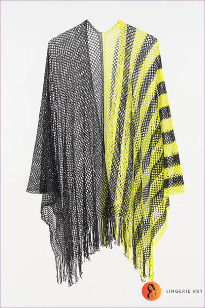 Levoire | Boho Hapsu Serviette de Plage – Élégance d'Été Une taille Jaune