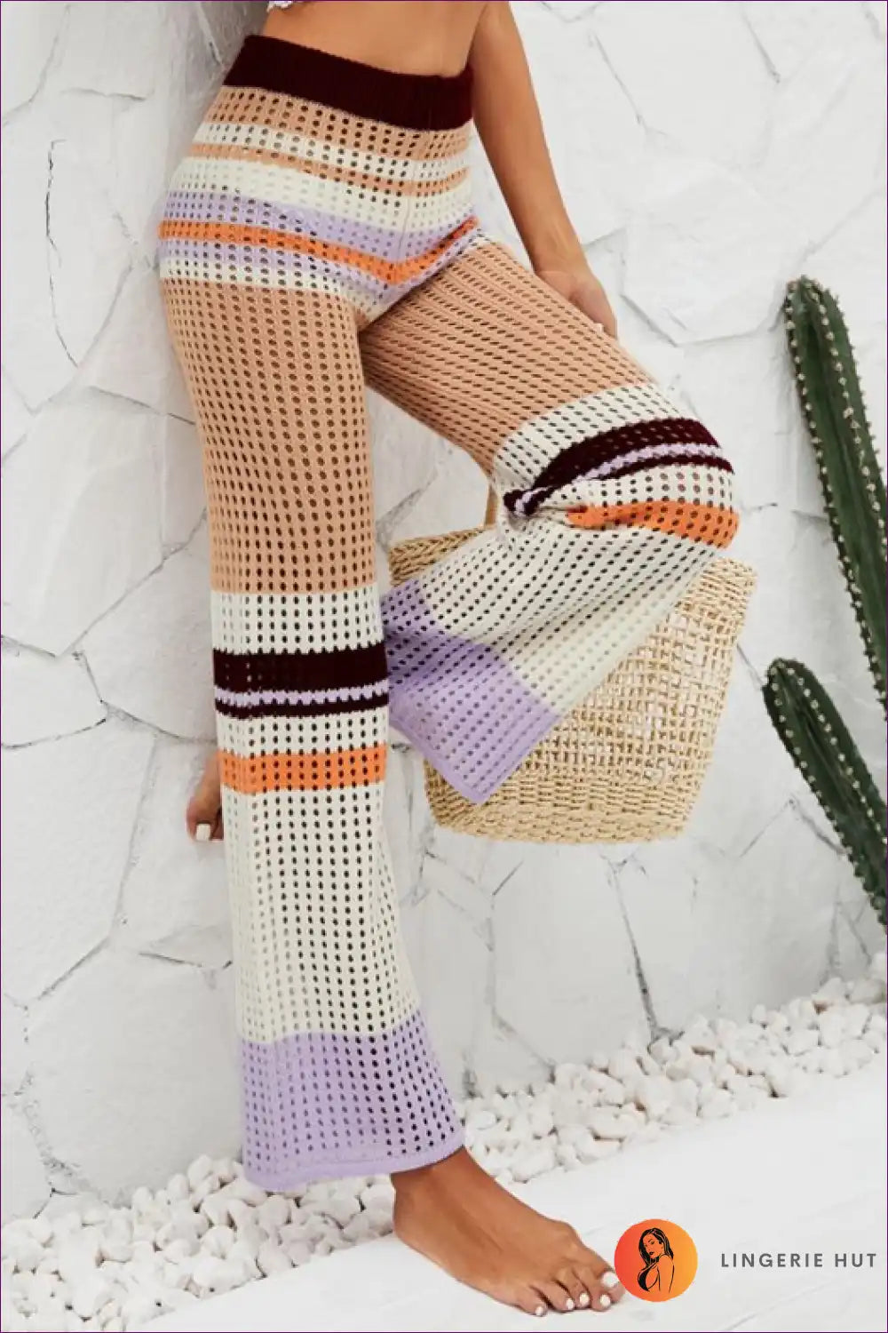 Levoire | Boho Tricot Jupe – Bohème Chic Khaki